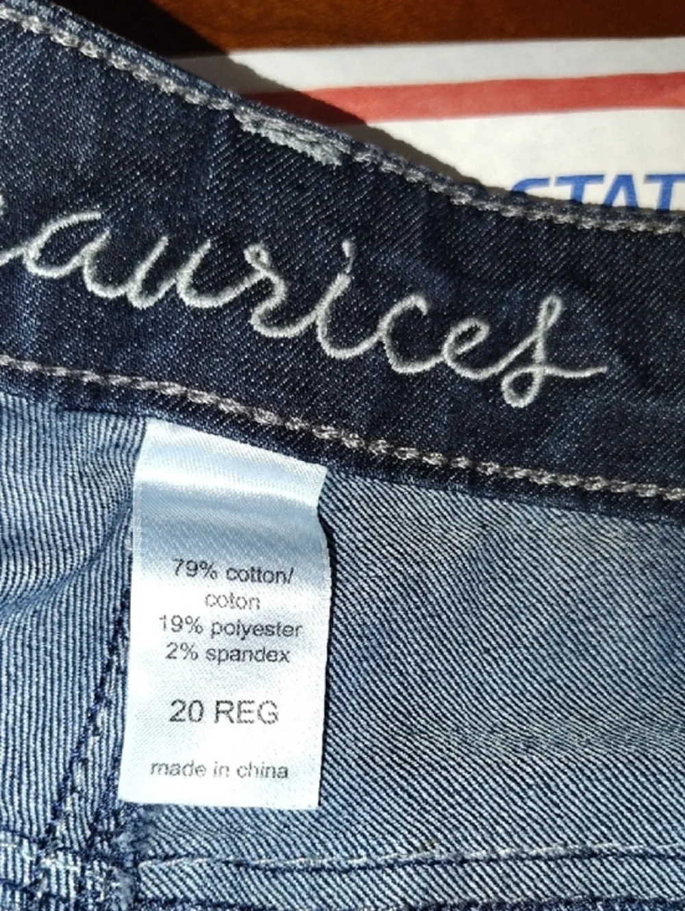 Maurices Dark Wash Skinny Jeans Size 20 Reg Blue Stretch Denim Five Pocket - Picture 2 of 2